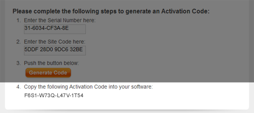 Manual Activation