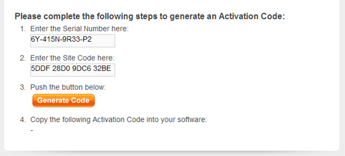 Manual Activation