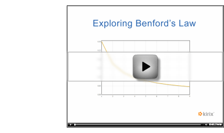 Play Benford's Law Video